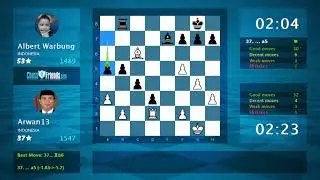 Chess Game Analysis: Arwan13 - Albert Warbung : 1-0 (By ChessFriends.com)