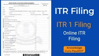 Return file online I ITR kaise bhare in hindi I ITR-1 filing online 2021-22 I How to file ITR online