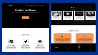 🔥Complete Responsive Website with animation on scroll using HTML,  CSS and JavaScript ||#2