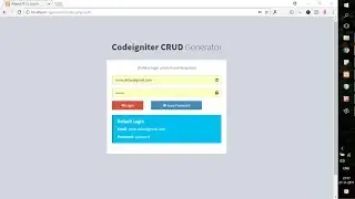 Tools Codeigniter CRUD Generator Terbaru