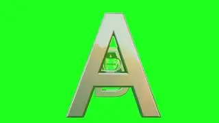 A to Z 3D Alphabets Green Screen | ABC Green Screen Animation | Chroma Key Green Screen No Copyright