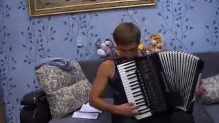 Прощание славянки  (В. Агапкин, ), на заливе, цыганочка (аккордеон (accordion) баян, дуэт)