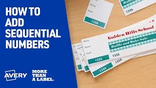How To Add Sequential Numbers in Avery Design & Print