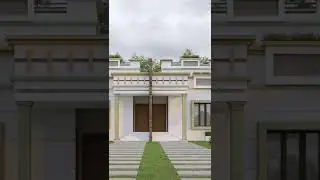 Barka Maroon Dual Villa 3D elevation.Area:4275sqft