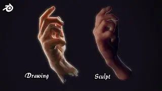 Sculpting Hand in Blender 2.8