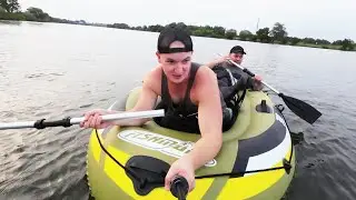 5€-Billigschlauchboot mit Löcher im Einsatz!