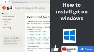 How to install git on windows in 2025|git environment setup|creating local repository using git