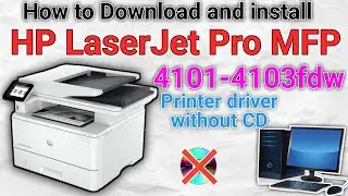 How to download and install HP LaserJet Pro MFP 4101-4103dw/fdn/fdw Printer usb driver.hp smart.