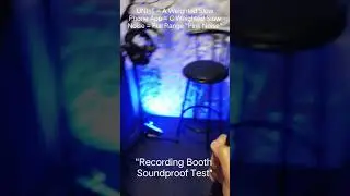 DIY Recording Booth Soundproof Test. 