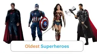 Superheroes age comparison in 3d | Oldest superheroes comparison | Ridge World