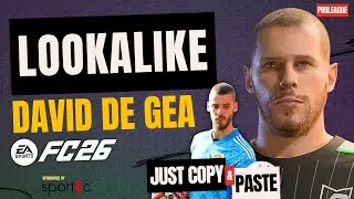 EA FC 26 David De Gea Lookalike | Realistic Goalkeeper Face Creation Guide