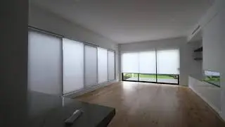 Battery operated blinds in townhouse