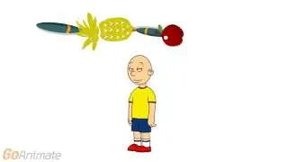 caillou sings the pen pineapple apple pen song