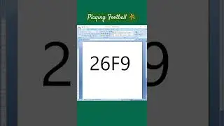 playing Football emoji in Ms office Word shortcut key#viral #msoffice #logo #emoji