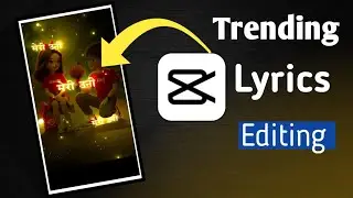 Trending Lyrics Editing On CAPCUT | Hard Neon Effect Tutorial ||