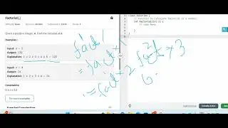 Factorial of input integer