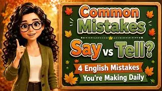 Say vs Tell: 4 English Mistakes You're Making Daily