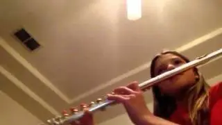 Au Claire de la lune on the flute