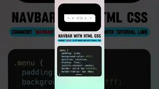Navbar with html CSS #shorts #upskillmafia #coding #webdevelopment #programming #html #css #ai