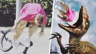 Justin Bieber hilariously falling down for 3 minutes straight