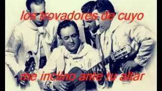 me inclino ante tu altar-los trovadores de cuyo