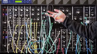 Cymbal synthesis tutorial, Mos Lab, moog modular synthesizer, Behringer.