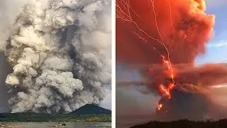 VOLCANIC LIGHTNING | Taal VOLCANO ERUPTION in Philippines 2020