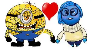 Mega Minion Jerry x Sadness Inside out 2 | Despicable me 4 movie #despicableme #minions #insideout2