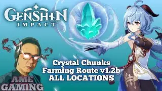 Genshin Impact - Crystal Chunks Farming Route v1.2b ALL LOCATIONS - Mondstadt