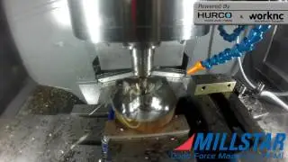 MILLSTAR USA Quad Force Demo with HURCO & Work NC QFM-0625-HSN