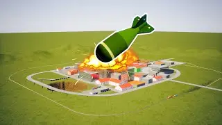 Nuke Destroys Lego City - Brick Rigs