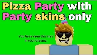 Solo Pizza Party With Party Skins ONLY | Roblox Tower Defense Simulator