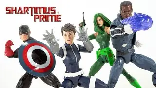 Marvel Legends US Agent, Quake, Blue Marvel, Madam Hydra Controller BAF Wave Figures Review