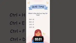 What is the shortcut key for find? #shortvideo #shortcutkeys