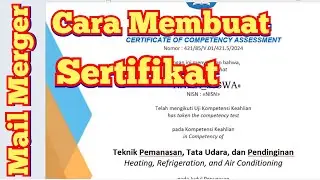 Mail Merger Cara Praktis Membuat Sertifikat Menggunakan Word dengan Mudah | Tutorial Office Word