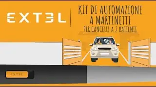Operatore per cancelli a battente collegato con cilindri e app #ExtelUmii XV250