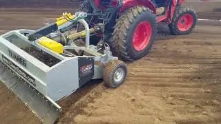 DeRocking Wet equestrian footing - compact tractor model from CleanSands