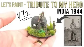 Creating a Diorama for my Hero! 1/72 Painting Tutorial | WW2 Burma |