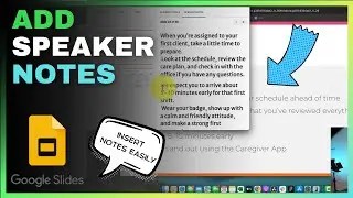How to Insert Speaker Notes in Google Slides