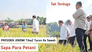 Panas-Panas, Presiden JOKOWI Tiba2 Turun Ke Sawah Temui PETANI