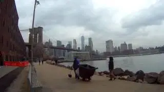 Russian in USA: morning in Brooklyn, running to work