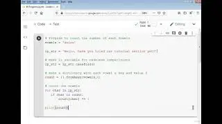 How to count the number of vowels in a string python using for loop