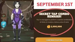 September 1st memeFi coin secret code daily combo today