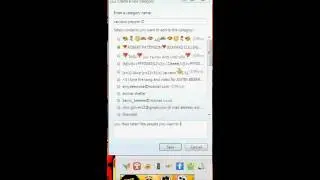 how to create a category in windows live messenger