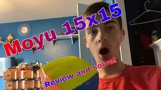 My new biggest puzzle!  The moyu 15x15! (review and solve)