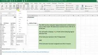 How to use the Microsoft Excel AND Function