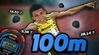 Je m'essaye au 100m !