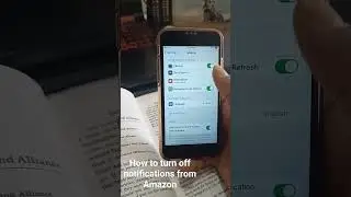 How to turn off/on notifications from Amazon. iPhone 8 iOS