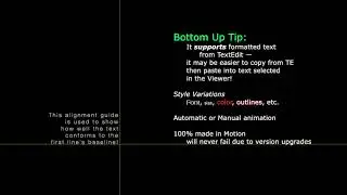 Bottom Up - Instead of Top Down - Title effect for Final Cut Pro