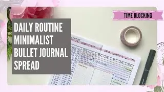 DAILY ROUTINE | Minimalist Bullet Journal Spread Ideas | Minimalist Bullet Journal List